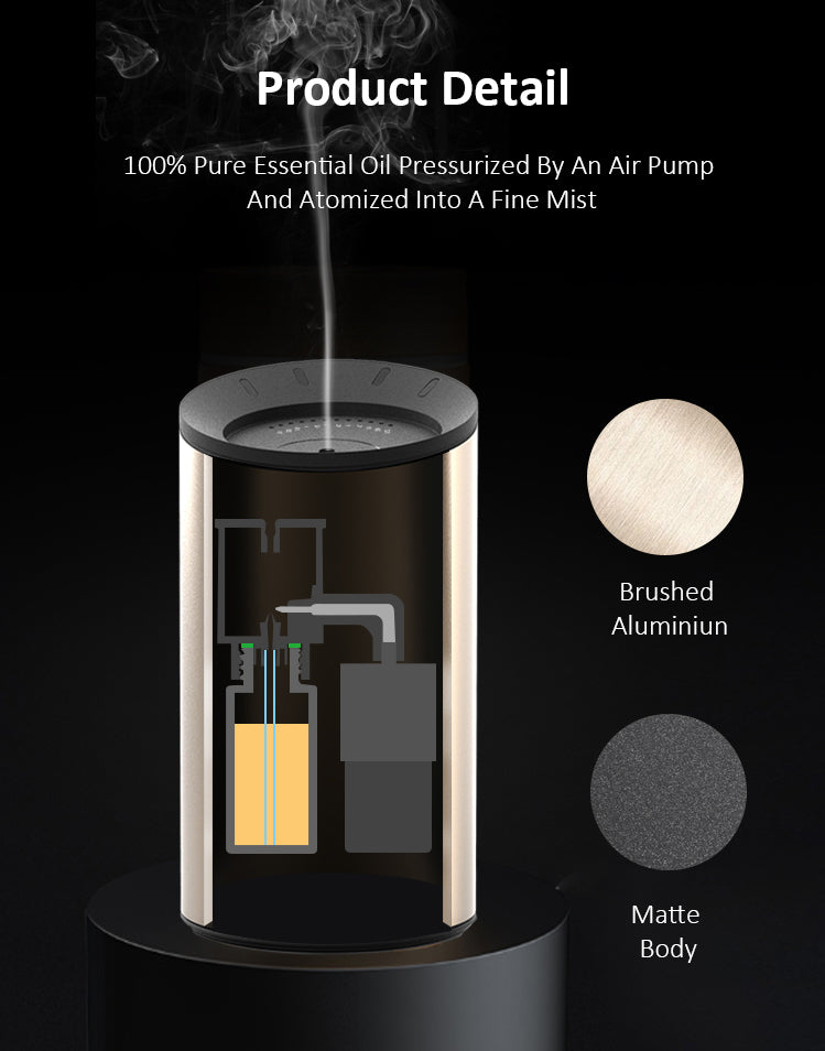 AROMAIR Essential Oil Diffuser - 100% Waterless