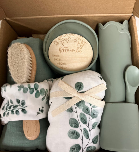 The Ultimate Baby Shower Gift Box - Olive Tones